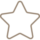 Outline star icon indicating a rating or favorite status