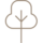 Minimalist brown icon of a tree inside a cloud outline, suggesting nature or eco-friendly theme.